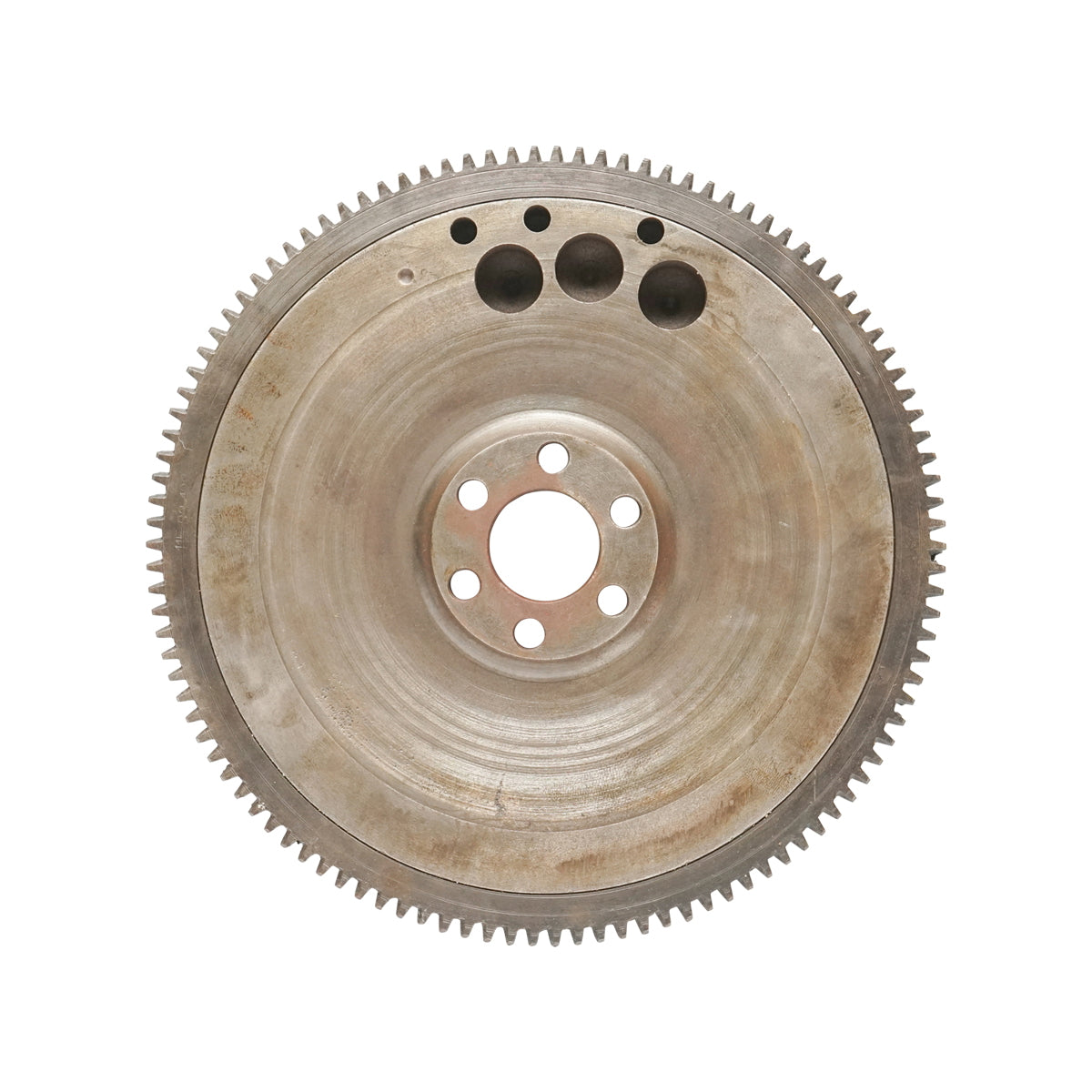UTB U-445 flywheel with crown 11 inches 115.03.017 (for clutch with 6 levers), flange 100mm 6 HOLES
